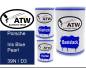 Preview: Porsche, Iris Blue Pearl, 39N / D3: 500ml Lackdose + 500ml Klarlack + 250ml Härter - Set, von ATW Autoteile West.